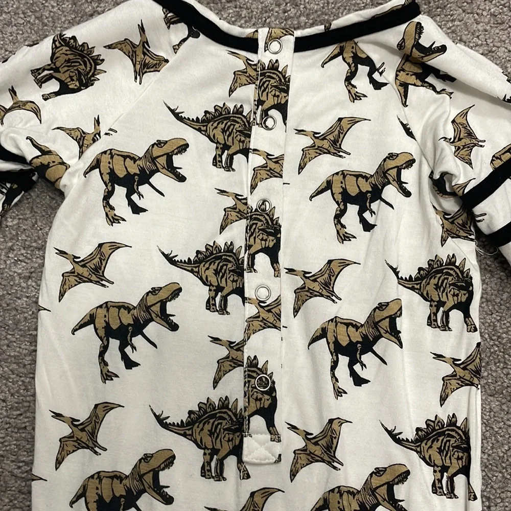 Kate Quinn Varsity Sleeve Dino Romper